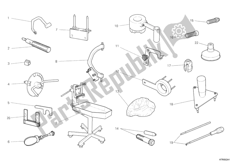 All parts for the Workshop Service Tools, Engine I of the Ducati Diavel USA 1200 2012